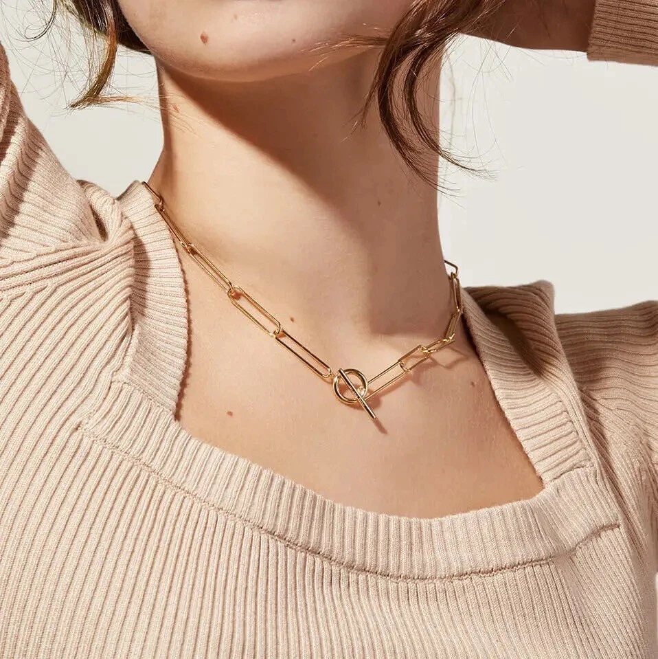 T bar deals fastening necklace