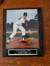 8X10 PLAQUE WITH NAME PLATE LARRY DIERKER HOUSTON ASTROS AUTOGRAPHED