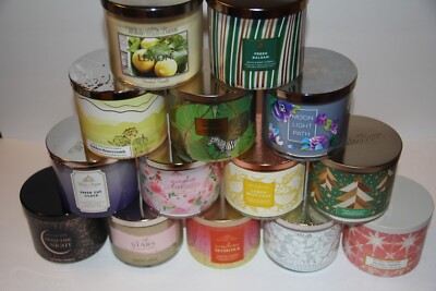 (K-P) - NEW Bath & Body Works 3 Wick Candle 14.5 oz Large - YOU CHOOSE! (K-P)