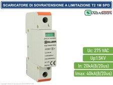 SCARICATORE LIMITATORE DI SOVRATENSIONE TIPO T2 1M SPD A LIMITAZIONE