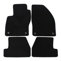 Velour FußMatten Automatten FüR Ford Focus 2011-2017 4-Tlg Schwarz