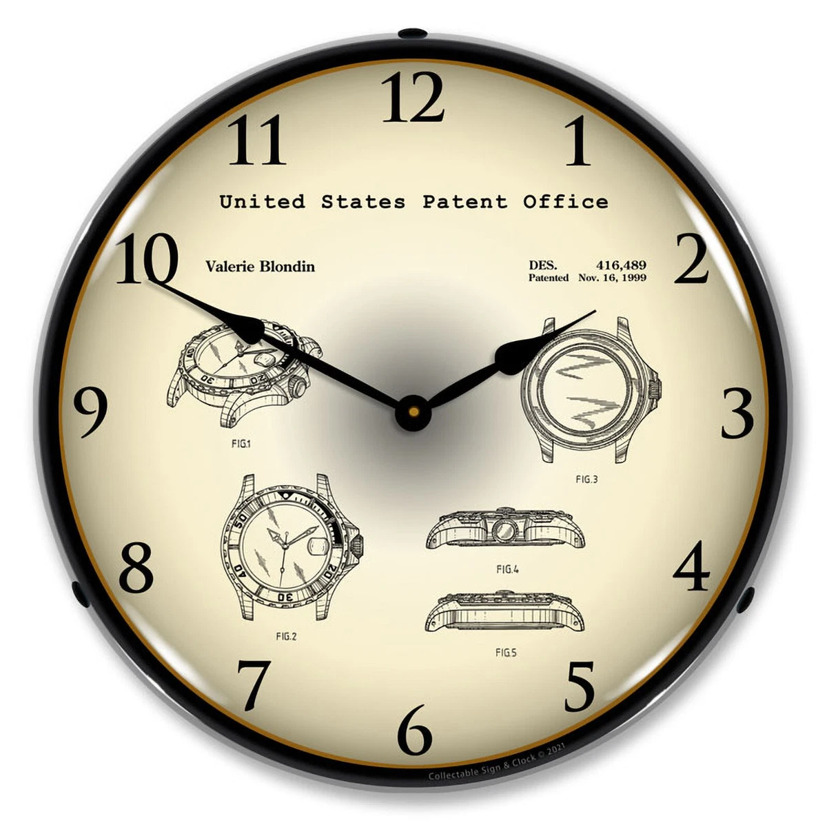 Rolex wall hotsell clock ebay