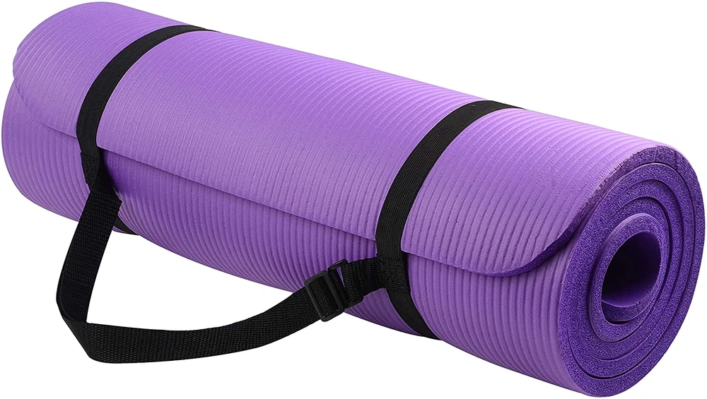 Yoga Mat, 1/2-Inch Extra Thick High Density Exercise Mat, Anti-Tear Exercise Yog