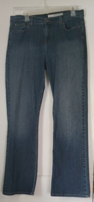 DKNY Jeans SOHO Women's Size 12L Straight Leg Denim Blue High Rise