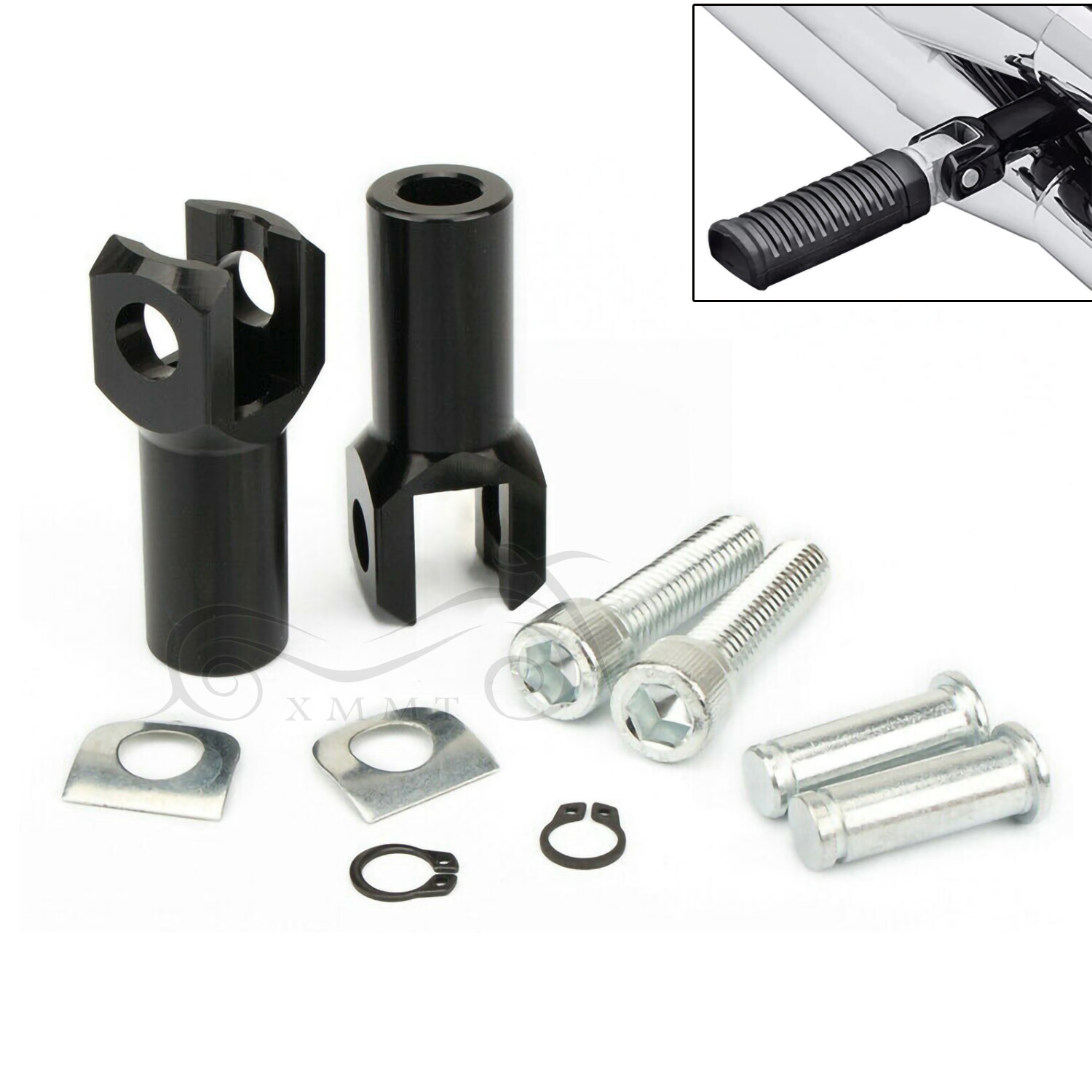2X Passenger Foot peg Support Clevis Mount For Harley Heritage Softail  Springer | eBay