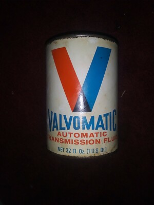 VINTAGE UNOPENED FULL VALVOMATIC AUTOMATIC TRANSMISSION FLUID CAN 1 QUART 