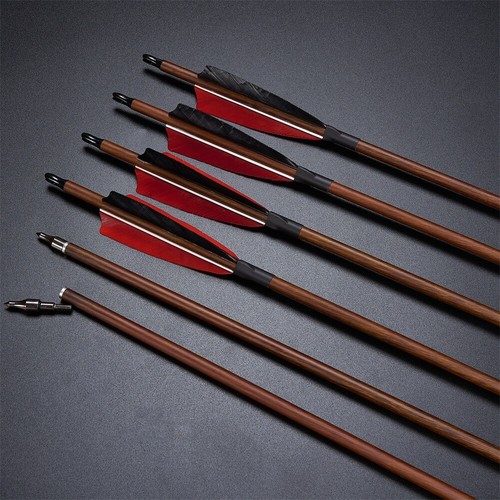 30in Carbon Arrow SP500 4"Turkey Feather for Compound/Recurve Bow Hunting Target - Picture 5 of 14