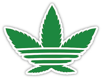 Hemp marijuana cannabis weed adidas sticker decal 5\