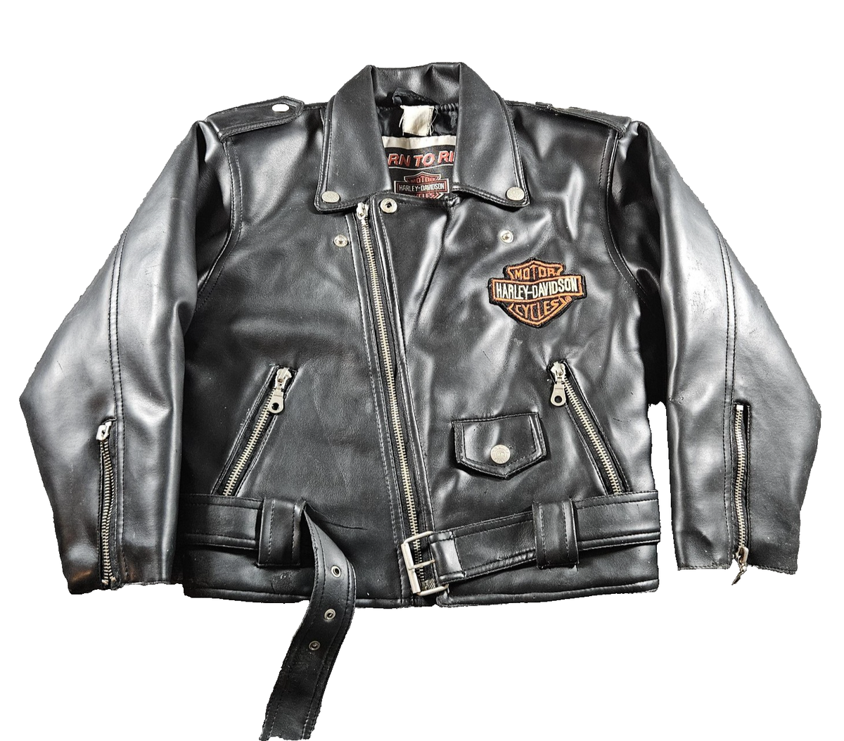 Harley-Davidson Jacket Youth Medium Black Born To Ride Biker
