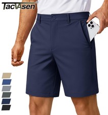 Men's 7" Golf Shorts Stretch Quick Dry 6 Pockets Summer Casual Work Dress Shorts