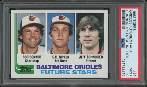 1982 Topps Baseball #21 Cal Ripken Jr. Rookie PSA 9 (MINT)