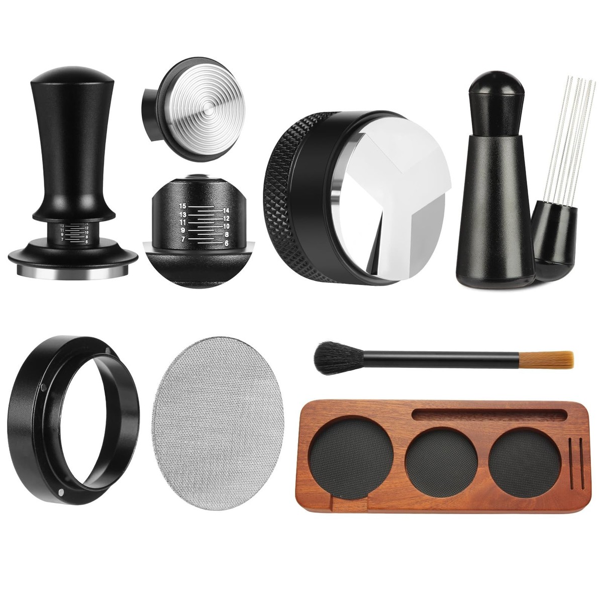 54mm Espresso Accessories Kit Tamper, Distributor, Funnel Tools Set | eBay
