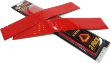 Be Smart Get Prepared Magnetic Reflector 3 Count (Pack of 1), Red and Black 