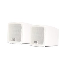 Acoustic Audio AA321W Mountable Indoor Speakers 400 Watts White Bookshelf Pair