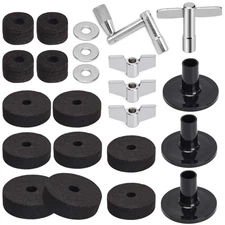 Facmogu 23PCS Cymbal Replacement Accessories, Cymbal Stand Felts, Drum Felt P...