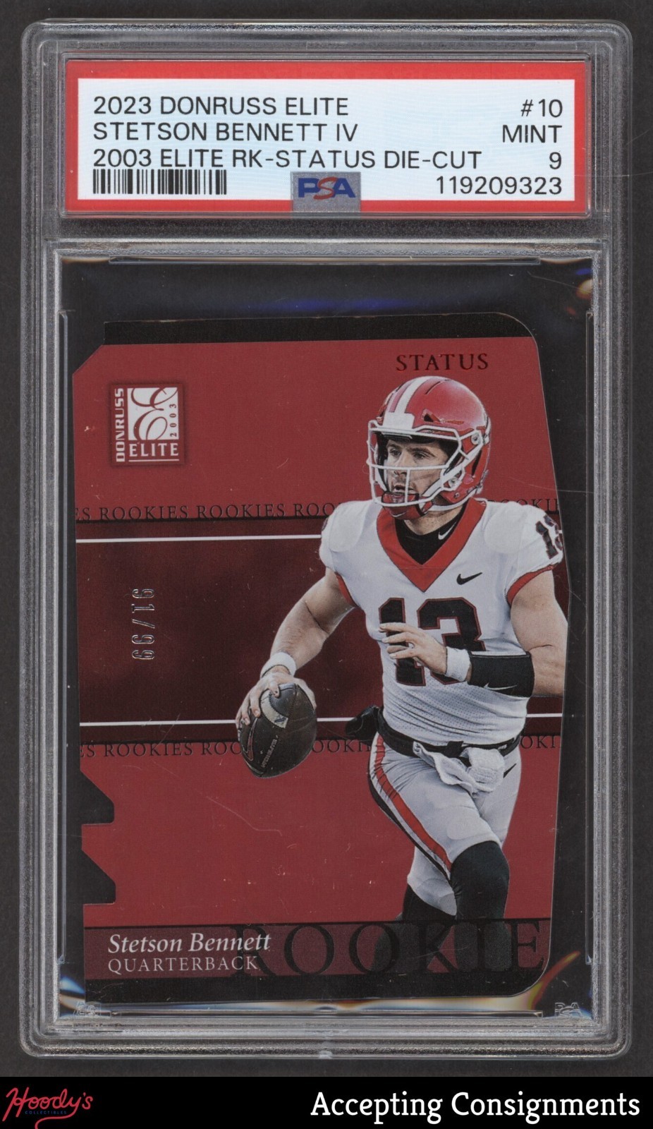 Stetson Bennett Panini Donruss Elite 2003 Elite Rookies #10 Status Die-Cut