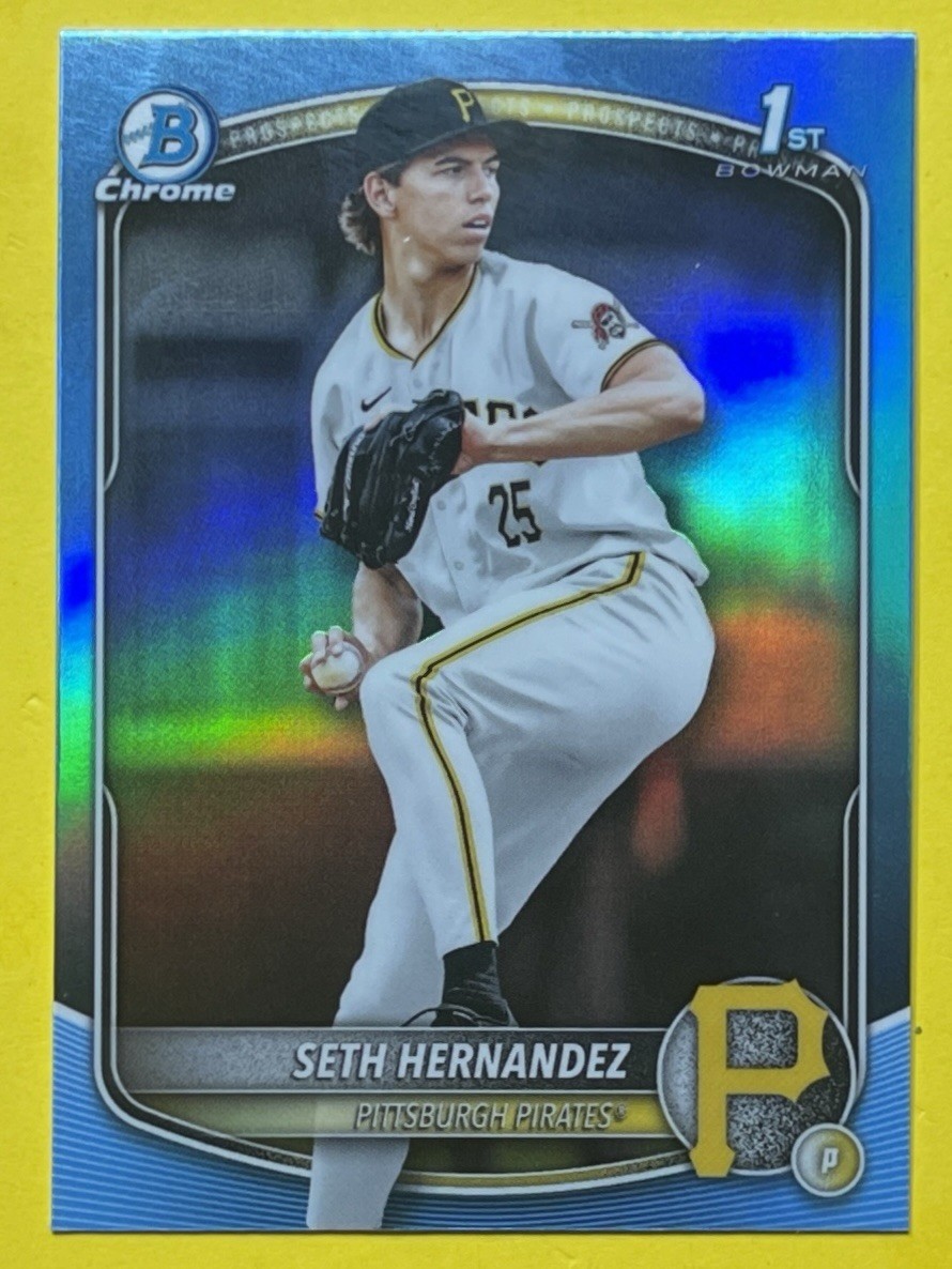 2025 Bowman Draft - Chrome Seth Hernandez #BDC-25 Sky Blue Refractor (RC)