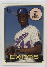 2019 Archives 50th Anniversary of the Montreal Expos Gold Foil /50 Ken Hill 9v7