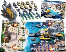 94 Pcs Army Men Playset - Action Figures with Military Battle Mat, Army Toys for