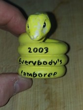 UK Scouting 2003 Thailand World Scout Jamboree Yellow Snake Woggle 