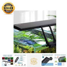 Hygger Clip-On LED Aquarium Light - 24/7 Natural Mode DIY Brightness Control