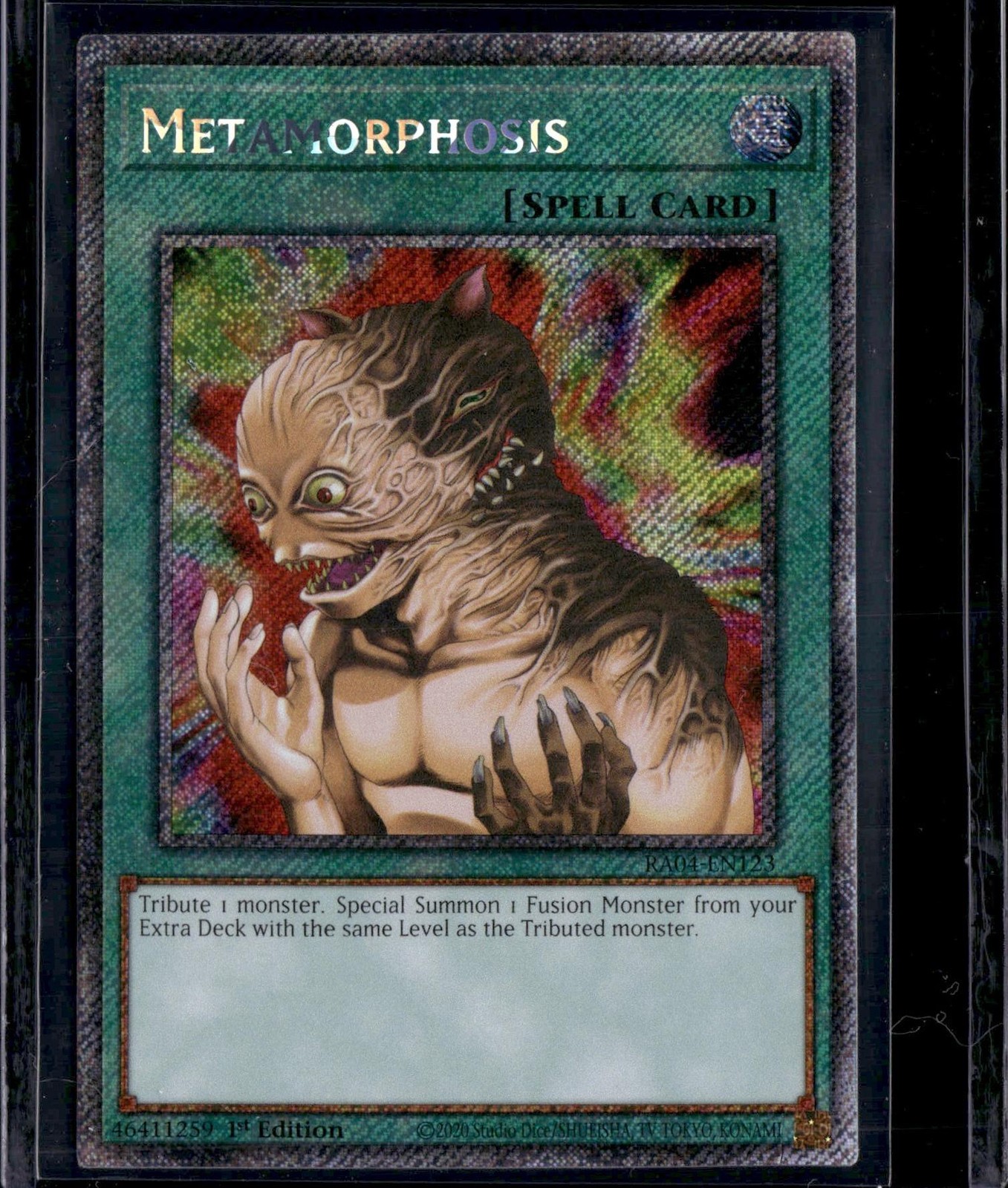 Yu-Gi-Oh Metamorphosis RA04-EN123 Platinum Secret Rare 1st Edition Near Mint