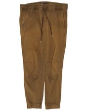 Pantalone chino uomo Zara joggers grande W32 L27 kaki DL04