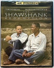 The Shawshank Redemption 4K Ultra HD  Blu-Ray. New  Sealed WITH Slipcover.