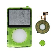 Clear Green Face Plate Clickwheel Button For Apple iPod Classic 5th Video