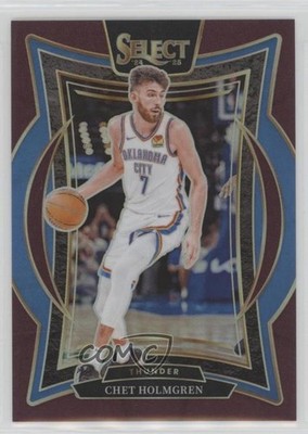 2024-25 Panini Select Concourse Maroon Prizm 117/175 Chet Holmgren #1 0c3