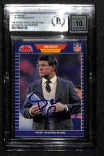Dan Reeves Signed 1989 Pro Set Broncos Card Beckett Auto 10