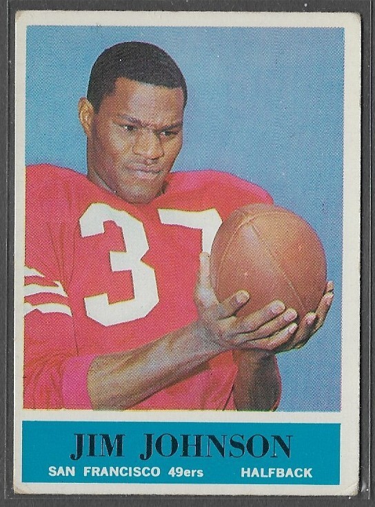 1964 Philadelphia #161 Jim Johnson (RC) (HOF) (VG-VGEX) San Francisco 49ers