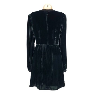 saloni black camille bows mini dress Saloni // Burgundy Velvet Camille Bows Embellished Mini Dress – VSP  Consignment main image 0
