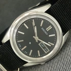 VINTAGE SEIKO EXPO 70 AUTOMATIC JAPAN MENS BLACK COLOR DIAL WATCH a2478-U