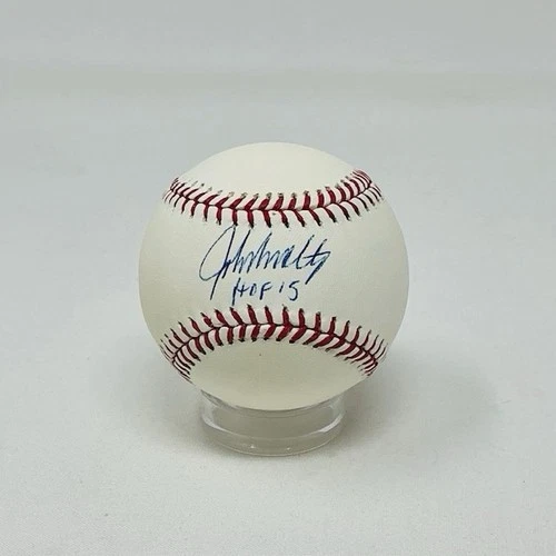 John Smoltz Autographed Atlanta Braves HOF 15 ROML Baseball JSA COA