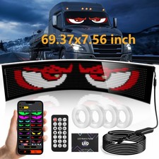 Led Devil Eyes Light For Windshield 69.37x7.56 Inch Diy Programmable Led Eyes Led Devil Eyes Light For Windshield 69.37x7.56 Inch Diy Programmable Led Eyes