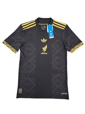 adidas AUTHENTIC Mexico National Team Gold Soccer Jersey JF2639