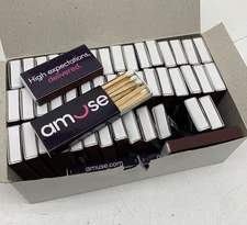 (50 Boxes / 700+ Matches) Strike on Box Wooden Wood Penny Match in Small Box