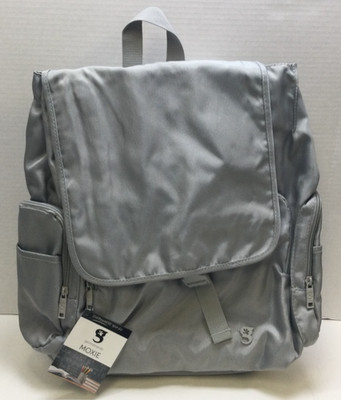 GECKOBRANDS Moxie Backpack, Light Gray, Hidden Secruity Pouch, Holds up to 38 lb