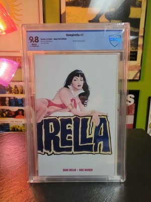 Vampirella #1 Blue Foil Edition 2001 Harris CGC 9.8 Mike Mayhew Wraparound Rare