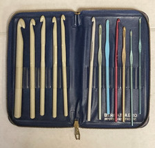 Crochet Hooks Lot Some Vintage Various Sizes Qty 12