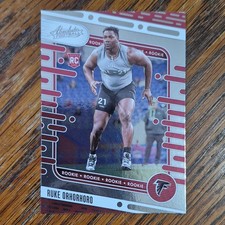 Panini Absolute 2024 Ruke Orhorhoro #135 Atlanta Falcons Rookie Football Card. rookie card picture