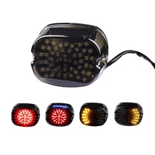 Smoked LED Tail Lights, Low Profile Brake Taillights Integrated Turn Signals ...