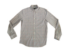 Banana Republic Tech Stretch Cotton Button Down Shirt Multi-Color Check Sz M