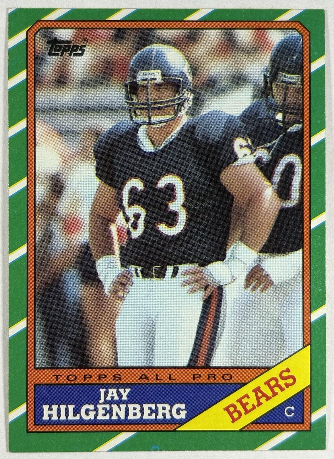 Jay Hilgenberg 1986 Topps #17 RC Rookie Excellent Condition Bears