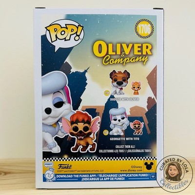 Funko Pop Disney Oliver & Company Georgette With Tito #1706 Vinyl