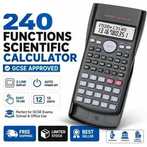 10 Calculatrice scientifique de l'emballage 12 Fonctions numériques pour les étudiants Examens mathématiques GCSE