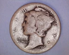 1916  Mercury Head Silver Dime ~ **223-6B