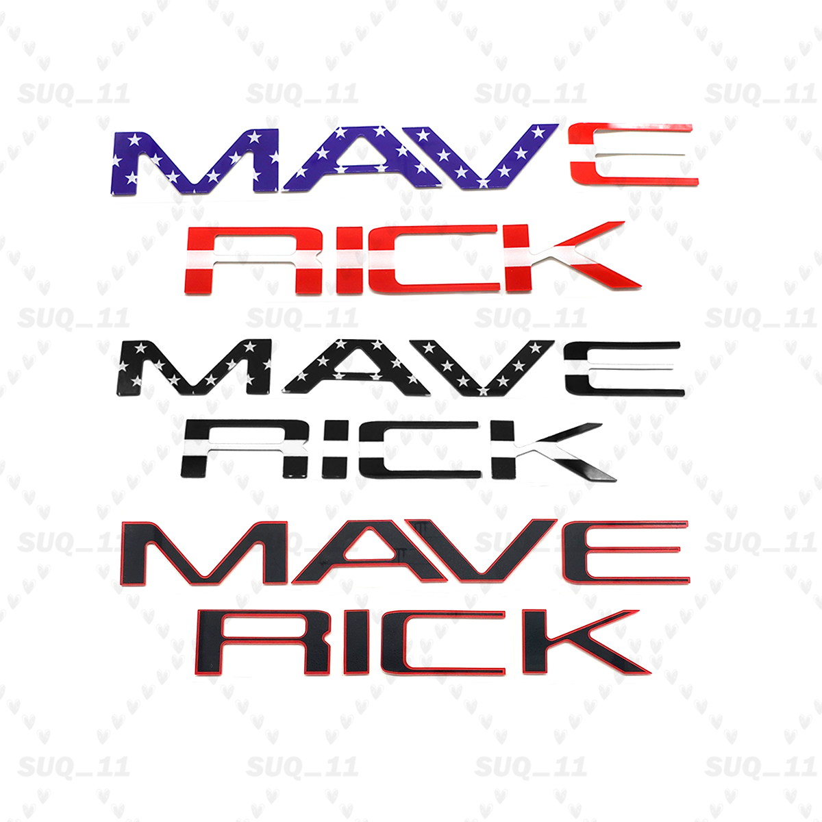 3D Rear Trunk Emblem For Maverick 2022-2025 Letter Accessories Tailgate Badge