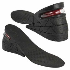 COPPIA DI SOLETTE ALZA TACCHI TACCO PER UOMO NERO ALZATACCO PER SCARPE ALTEZZA